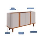 Balcão Buffet 4 Portas Eva Cimol