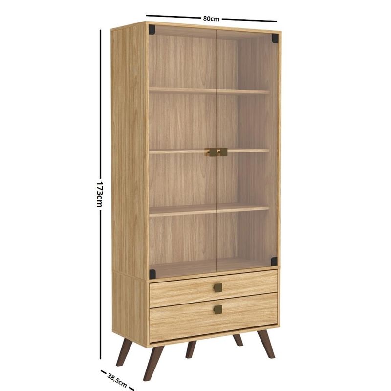 Cristaleira-2-Portas-2-Gavetas-RT3151-Movelbento