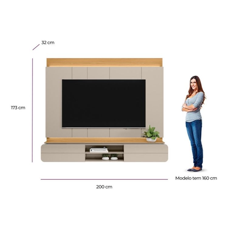 Painel-para-TV-ate-75-Polegadas-2-Portas-Lugano-Linea-Brasil-