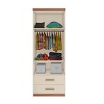 Guarda Roupa Infantil 2 Portas 2 Gavetas Chiara Phoenix Baby