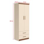 Guarda Roupa Infantil 2 Portas 2 Gavetas Chiara Phoenix Baby