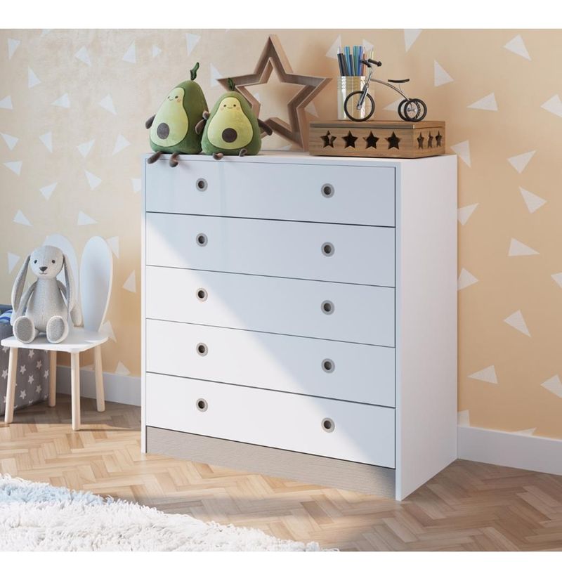 Comoda-Infantil-5-Gavetas-Amore-Meu-Fofinho-Art-in-Moveis