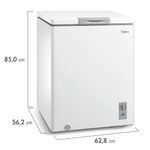 Freezer-Horizontal-Midea-MDRC207SLA011-145L