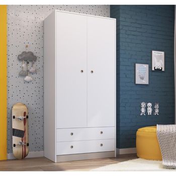 Guarda Roupa Infantil 2 Portas 2 Gavetas Amore Meu Fofinho Art in Moveis