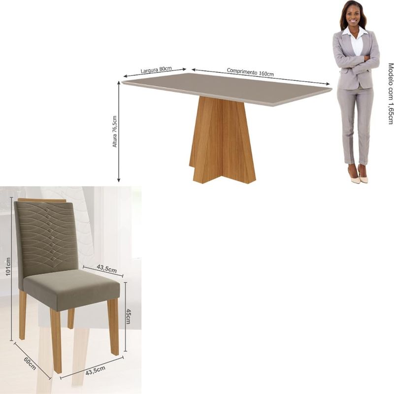 Conjunto-Sala-de-Jantar-Mesa-Patricia-160cm-6-Cadeira-Clarice-Cimol-