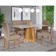 Conjunto Sala de Jantar Mesa Patricia 160cm 6 Cadeira Fernanda Cimol