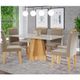 Conjunto Sala de Jantar Mesa Patricia 160cm 6 Cadeira Paola Cimol