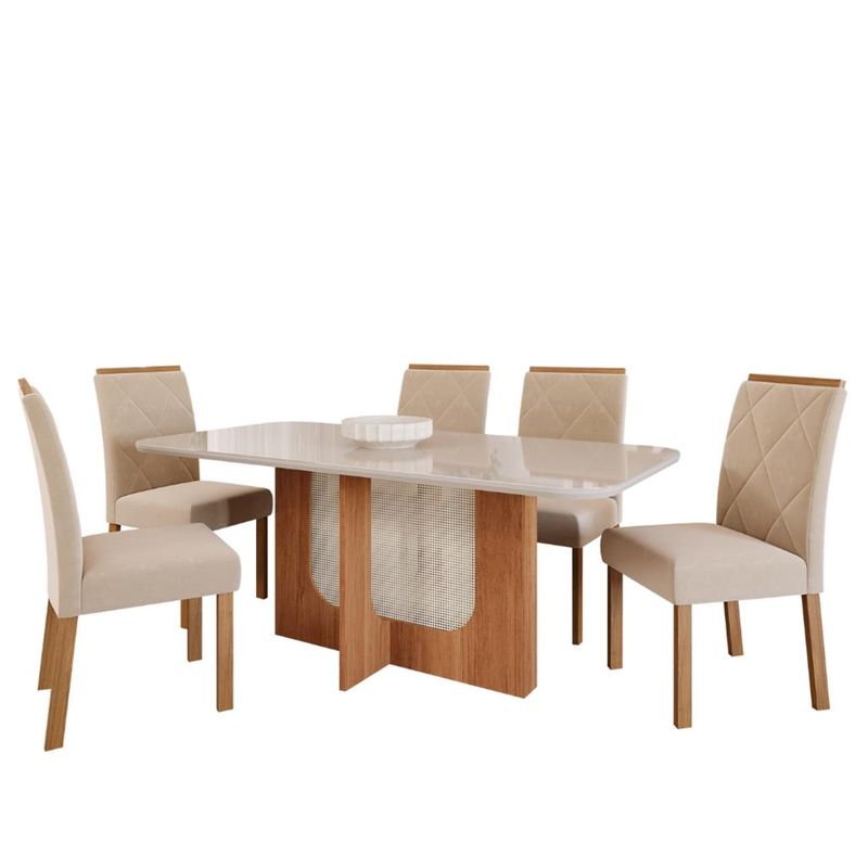 Conjunto-Sala-de-Jantar-Mesa-Louise-180cm-6-Cadeira-Fernanda-Cimol-