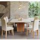 Conjunto Sala de Jantar Mesa Ana 8 Cadeira Clarice Cimol