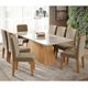 Conjunto Sala de Jantar Mesa Helena 8 Cadeira Clarice Cimol