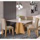 Conjunto Sala de Jantar Mesa Patricia 130cm 4 cadeiras Clarice Cimol