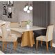 Conjunto Sala de Jantar Mesa Patricia 130cm 4 cadeiras Paola Cimol