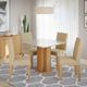 Conjunto Sala de Jantar Mesa Sophia MDF 4 cadeiras Maia Cimol