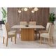 Conjunto Sala de Jantar Mesa Ana 180cm 6 Cadeira Fernanda Cimol
