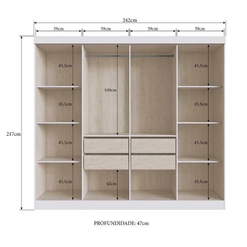Guarda-Roupa-Casal-8-Portas-4-Gavetas-MDF-California-Doripel