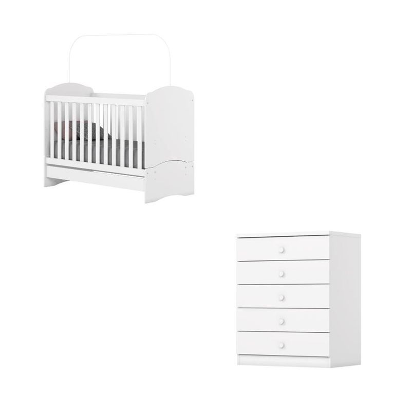 -Quarto-de-Bebe-Berco-Mini-Cama-e-Comoda-5-Gavetas-Bala-de-Menta-Henn