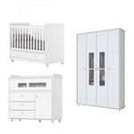 Quarto-de-Bebe-Completo-Berco-Mini-Cama-2-Gavetas-Guarda-Roupa-4-Portas-2-Gavetas-e-Comoda-4-Gavetas-1-Porta-Aquarela-Henn