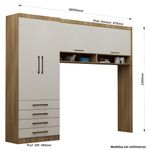 Dormitorio-Solteiro-4-Portas-4-Gavetas-Paris-Luciane