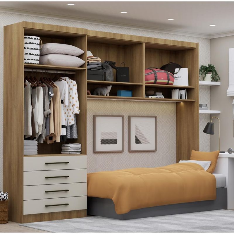 Dormitorio-Solteiro-4-Portas-4-Gavetas-Paris-Luciane