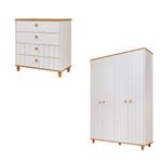 Quarto-de-Infantil-Completo-Guarda-Roupa-4-Portas-e-Comoda-4-Gavetas-100--MDFLivia-Permobili