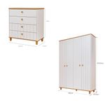 Quarto-de-Infantil-Completo-Guarda-Roupa-4-Portas-e-Comoda-4-Gavetas-100--MDFLivia-Permobili