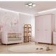 Quarto de Bebê Completo Berço e Guarda Roupa 4 Portas 100% MDF Lívia Permobili