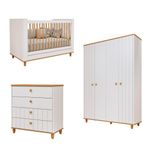 Quarto-de-Bebe-Completo-Berco-Guarda-Roupa-4-Portas-e-Comoda-4-Gavetas-100--MDF-Livia-Permobili