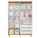 Quarto-de-Bebe-Completo-Berco-Guarda-Roupa-4-Portas-e-Comoda-4-Gavetas-100--MDF-Livia-Permobili