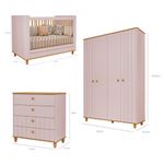 Quarto-de-Bebe-Completo-Berco-Guarda-Roupa-4-Portas-e-Comoda-4-Gavetas-100--MDF-Livia-Permobili