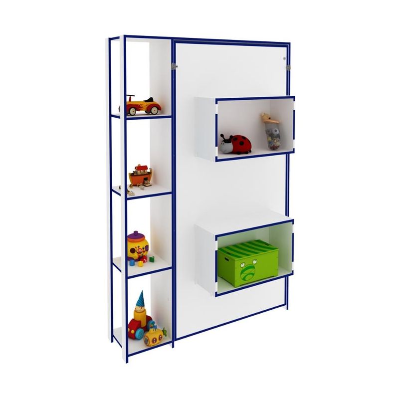 Cama-Articulada-Infantil-2-Prateleiras-2-Nichos-CM8013-Tecno-mobili
