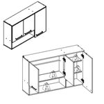 Armario-Aereo-3-Portas-120cm-Nicho-Isis-Luciane-