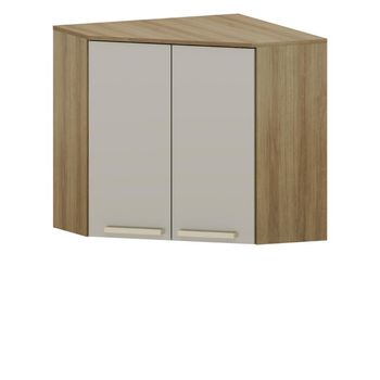 Armário Aéreo Canto Diagonal 2 Portas 74cm Isis Luciane