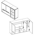 Armario-Aereo-3-Portas-120cm-Isis-Luciane