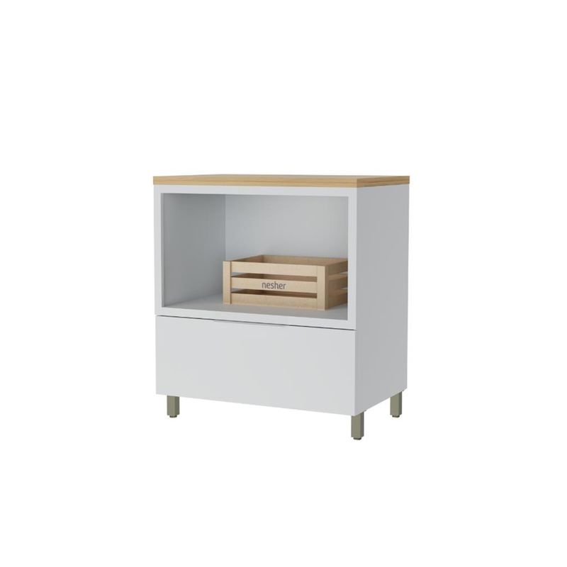 Balcao-com-Tampo-Para-Forno--100--MDF-1-Gaveta-80cm-Marquesa-Nesher