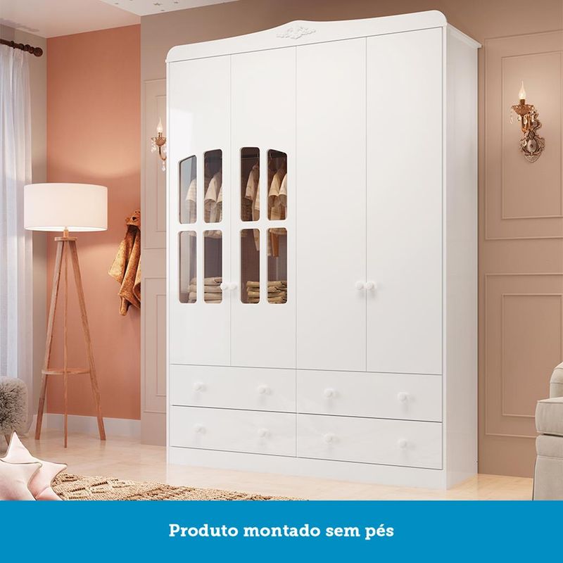 Quarto-de-Bebe-Completo-com-Berco-Mini-Cama--e-Guarda-Roupa-100--MDF-com-Janela-Elo-New-Moveis-Peroba