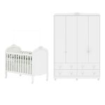 Quarto-de-Bebe-Completo-com-Berco-Mini-Cama-e-Guarda-Roupa-100--MDF-Elo-New-Moveis-Peroba