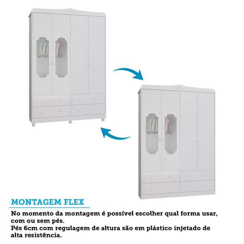 Quarto-de-Bebe-Completo-com-Berco-Mini-Cama-com-capitone-Guarda-Roupa-e-Comoda-100--MDF-Elo-New-Noah-Moveis-Peroba