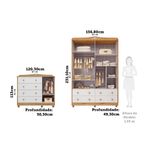 Quarto-de-Bebe-com-Guarda-Roupa-e-Comoda-100--MDF-Elo-New-Noah-Moveis-Peroba