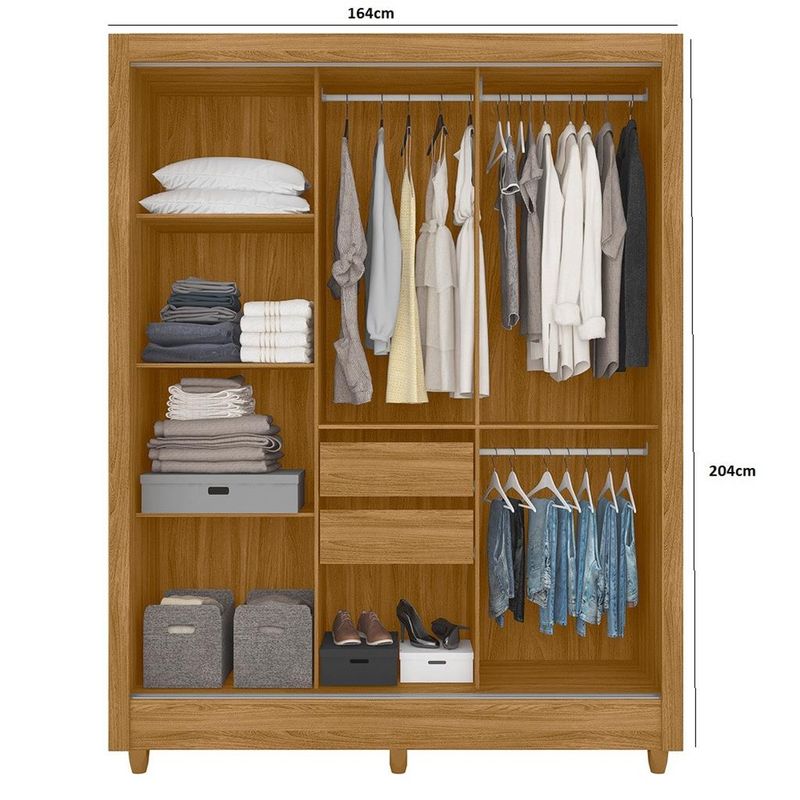 Guarda-Roupa-Solteiro-Com-Espelho-3-Portas-de-Correr-2-Gavetas-Bolivia-Moval