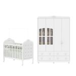 Quarto-de-Bebe-Completo-com-Berco-Mini-Cama-com-Capitone-e-Guarda-Roupa-100--MDF-com-Janela-Elo-New-Moveis-Peroba