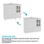 Quarto-de-Bebe-Completo-com-Berco-Mini-Cama-com-Capitone-Guarda-Roupa-e-Comoda-MDF-com-Janela-Elo-New-Moveis-Peroba