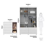 Quarto-Infantil-com-Guarda-Roupa-e-Comoda-com-Janelas-100--MDF-Elo-New-Moveis-Peroba