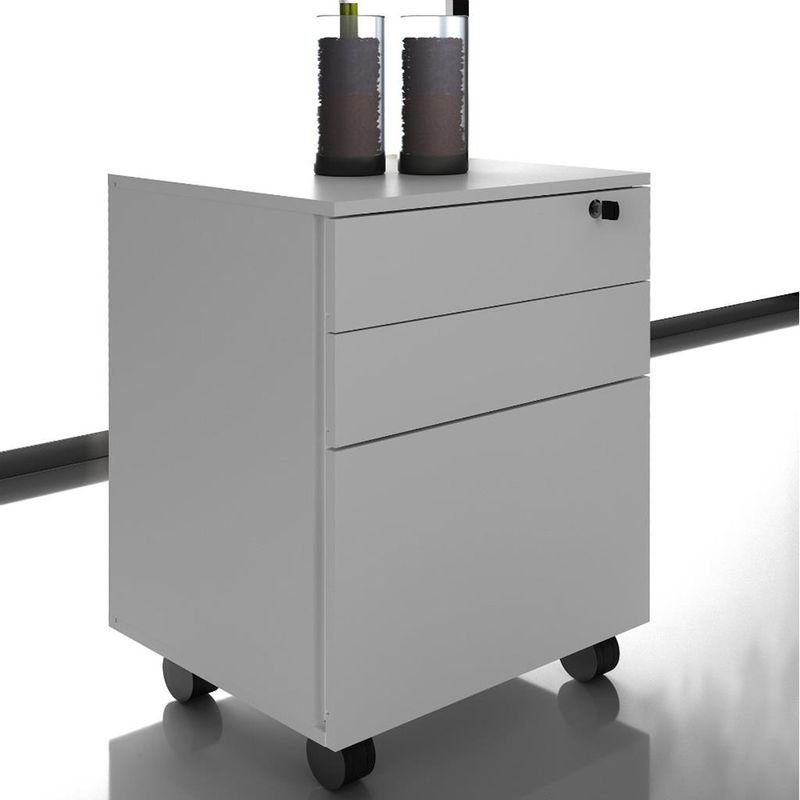 Gaveteiro-Para-Escritorio-Com-Rodizio-3-Gavetas-ME4148-Tecno-Mobili