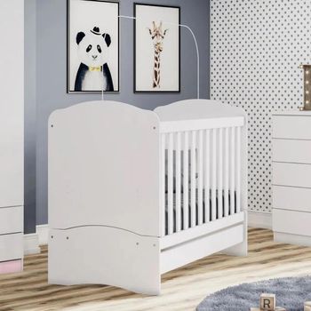 Berço Mini Cama Bala de Menta Henn com Colchão Gazin