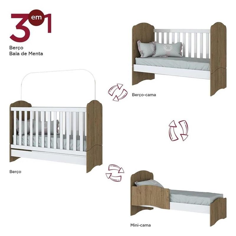 Berco-Mini-Cama-Bala-de-Menta-Henn-com-Colchao-Gazin