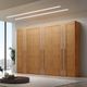Guarda Roupa Casal 6 Portas 100% MDF Lucca Rufato