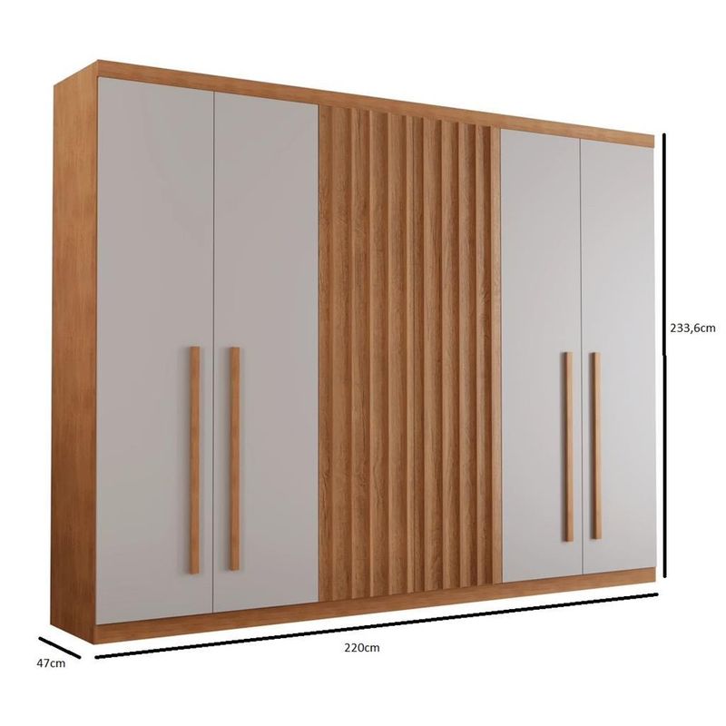 Guarda-Roupa-Casal-6-Portas-100--MDF-Denver-Rufato