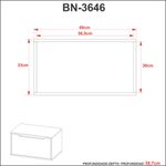 Armário Para Banheiro 1 Porta BN3646 Tecno Mobili
