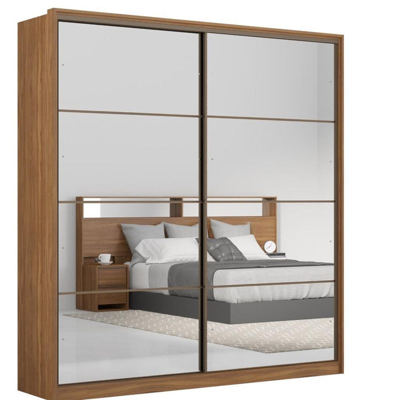 Guarda-Roupa-Solteiro-com-Espelho-2-Portas-de-Correr-Belga-II-Demartez