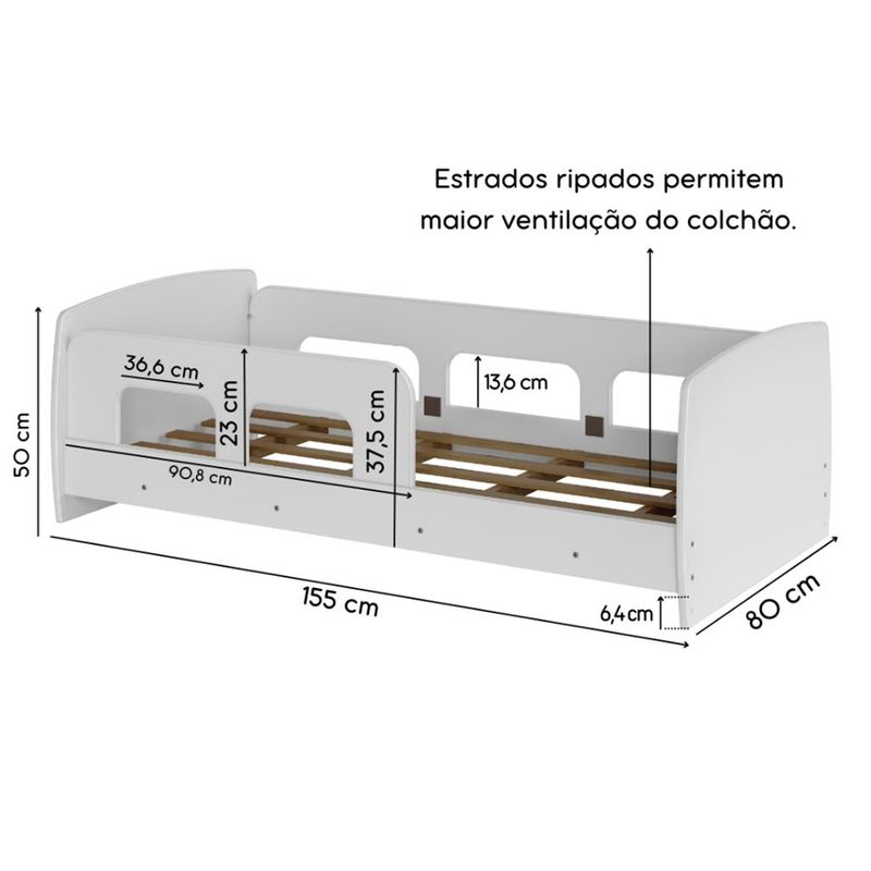 Mini-Cama-montessoriana-com-protecao-Lateral-Ninho-Movelbras-